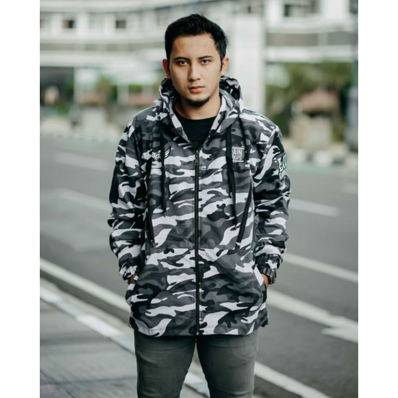 Jaket Parka Cammo Army / jaket Tactical Series / jaket Loreng / jaket Banser