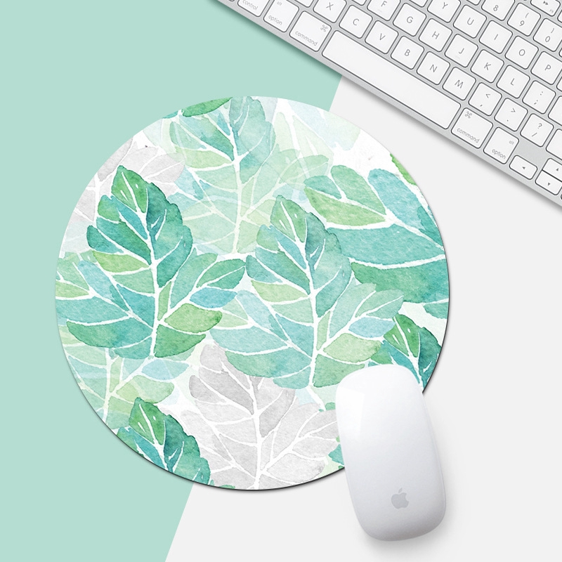 Cartoon Animal figure Mouse Pad Round Rubber Anti-slip Office Mice Pad 20X20 cm