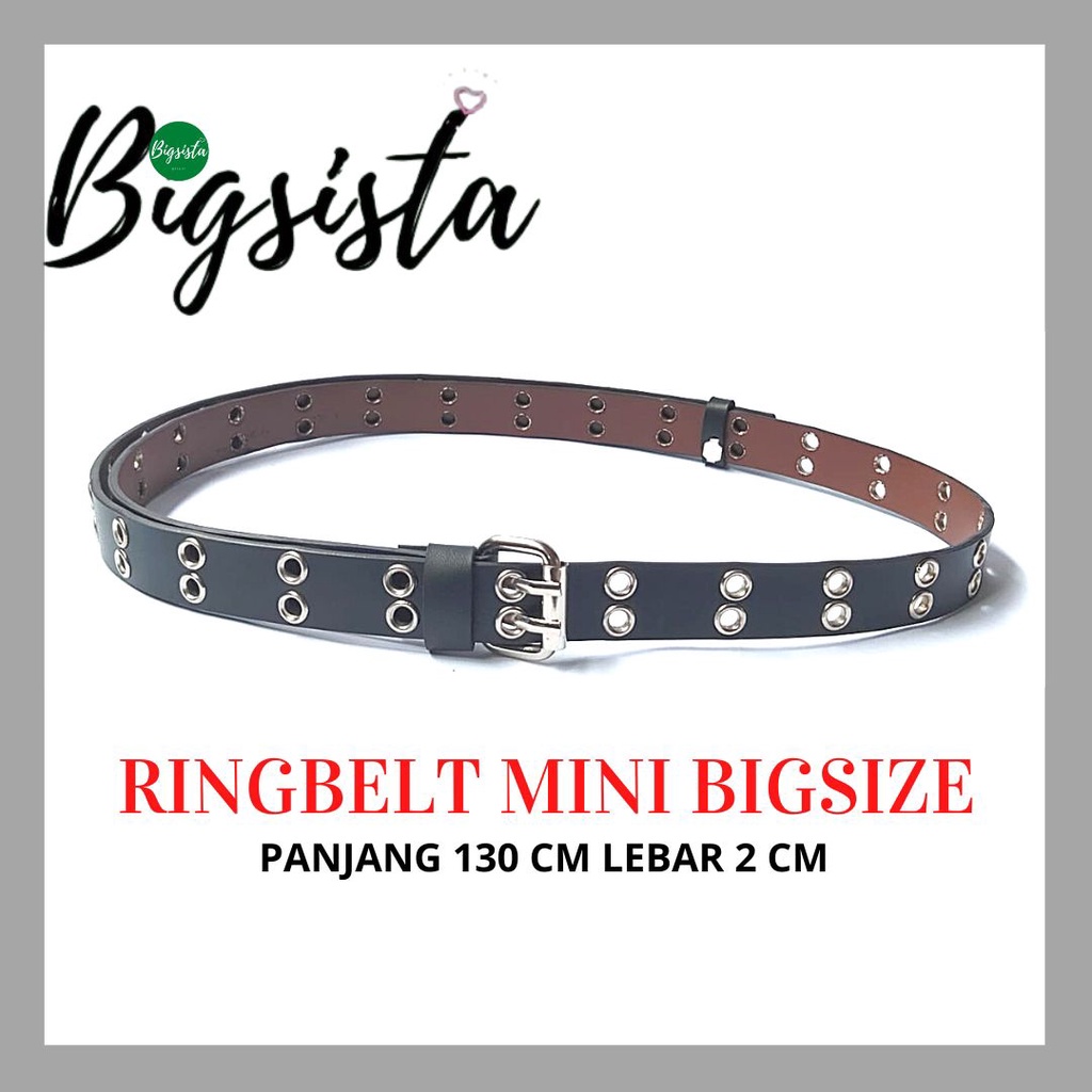 Jumbo Ikat Pinggang Wanita Ringbelt Korea Mini Ukuran Mini Panjang Cocok Untuk Dress Gesper Cewek Ring Belt Bigsize Oversize