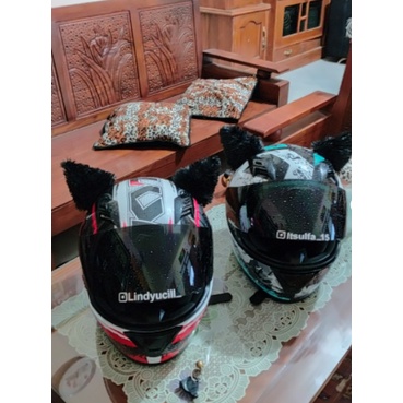 aksesoris helm / Kuping kucing helm neko / kuping kucing