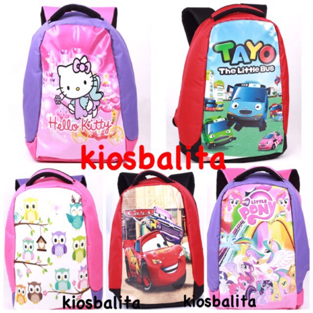 TAS RANSEL ANAK ANTI MALING DENGAN RAIN COAT &amp; TEMPAT LAPTOP/ tas anak sekolah/tas travelling