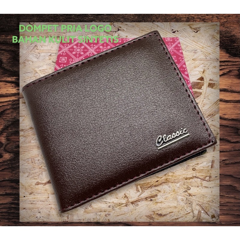 DOMPET PRIA KULIT SINTETIS MURAH MERIAH DOMPET PRIA LOGO DOMPET PRIA LIPAT DOMPET LAKI LAKI WALLET