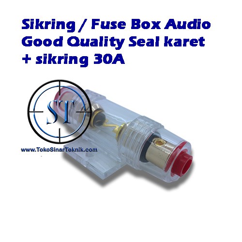 Fuse Box + Sikring 30A Audio Good Quality Seal Karet Fuse Holder Mobil