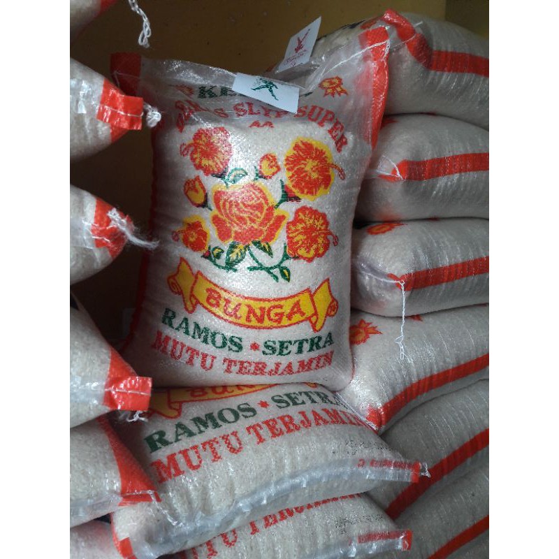 

Depok-Beras Super Pulen Ramos cap Bunga 15KG