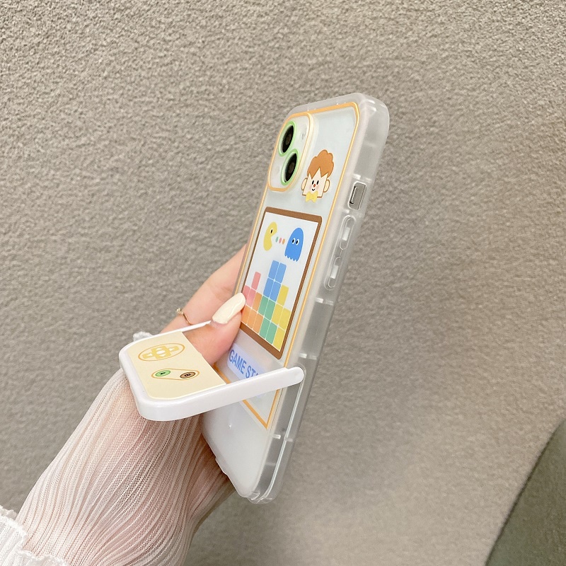 Casing iPhone 11 12 13 Pro MAX X XR XS MAX 7 8 Plus Motif Game Console Tahan Jatuh