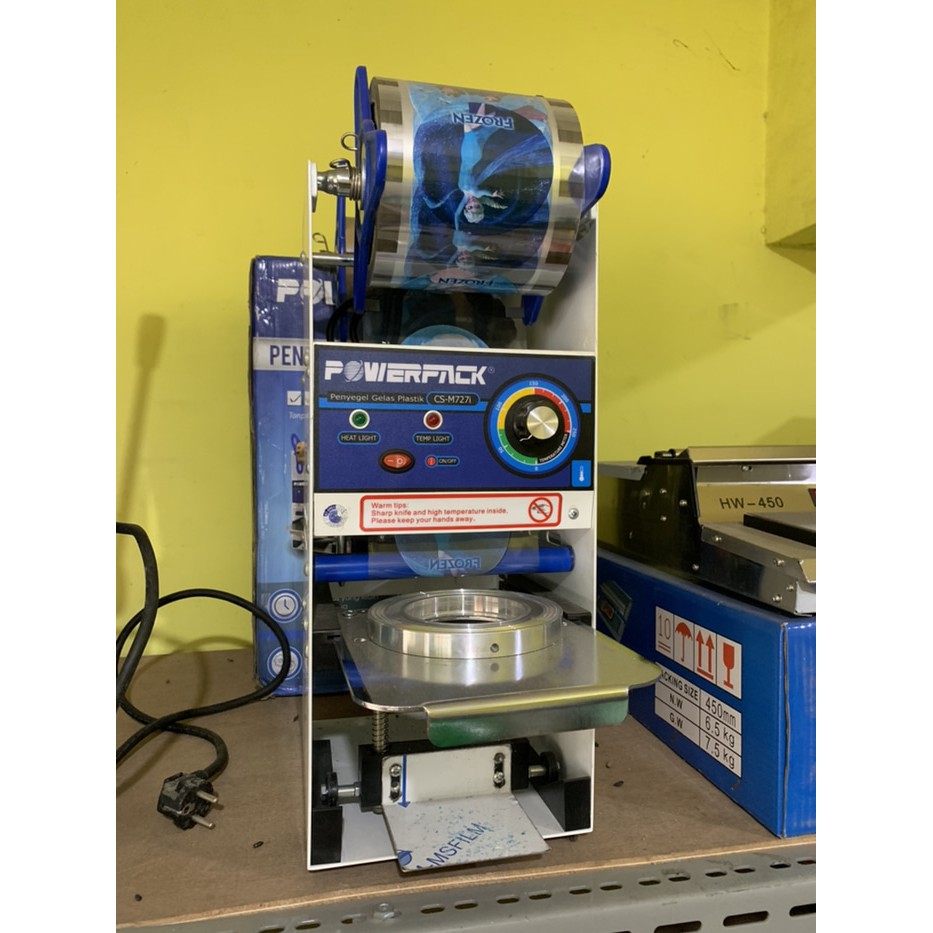 Cup Sealer POWERPACK manual garansi 1 tahun CS M 727 i