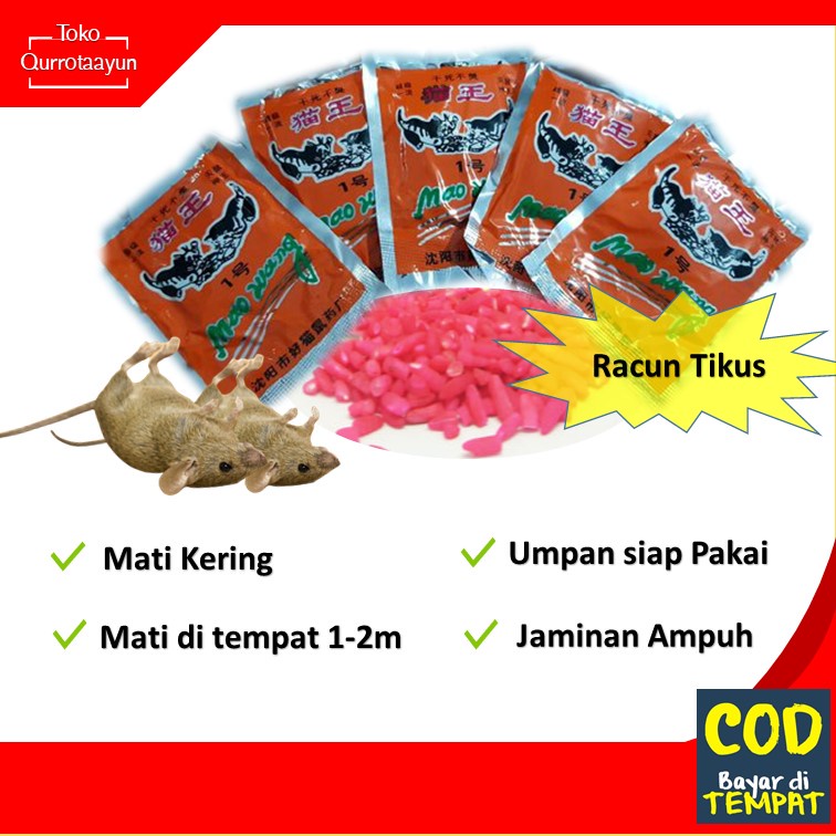 RACUN TIKUS CURUT CERURUT PALING AMPUH MATI KERING DI TEMPAT TANPA BAU