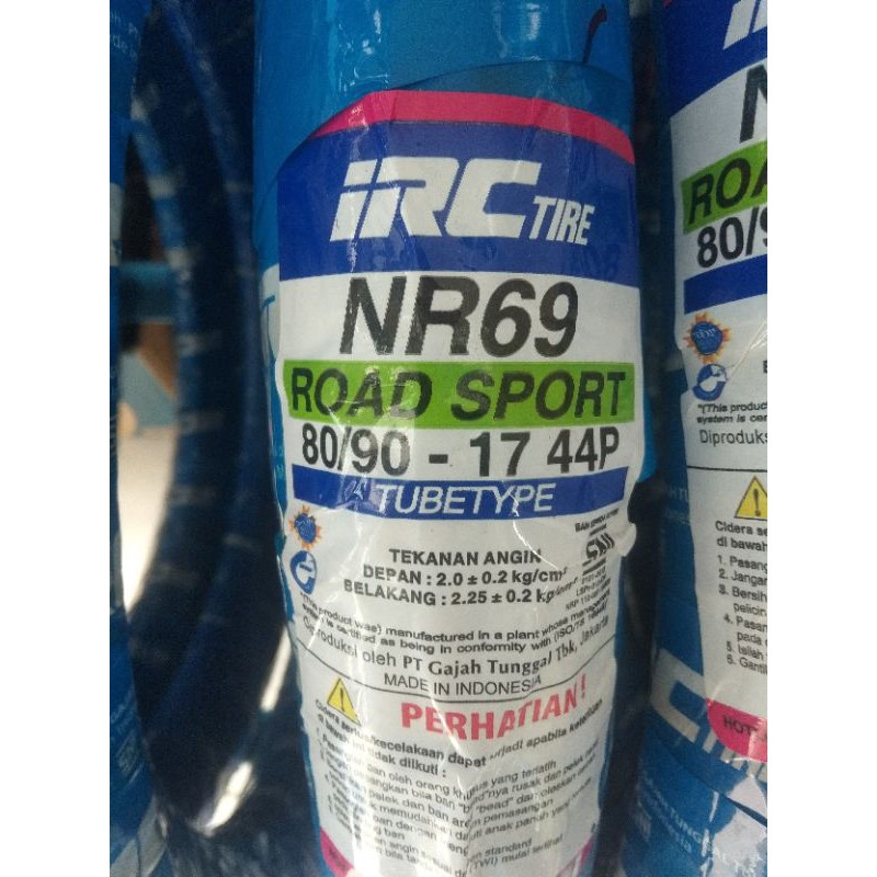 Ban Luar IRC 80/90-17 NR69 Tube Tipe