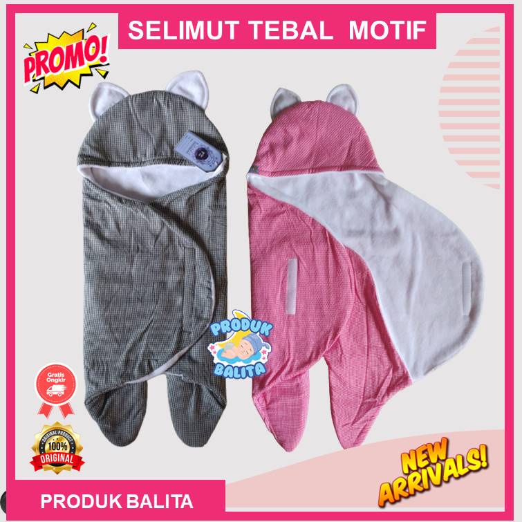 Selimut Bayi Halus Lembut Tebal Selimut Bayi New Born Bermotif Bedong Bayi Lucu