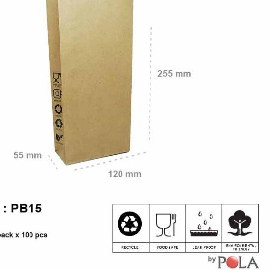 

Paper bag murah / kantong kertas murah pb15- 100pcs