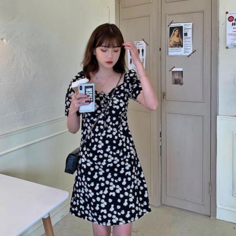 Dress Wanita Korea / Bunga Daisy