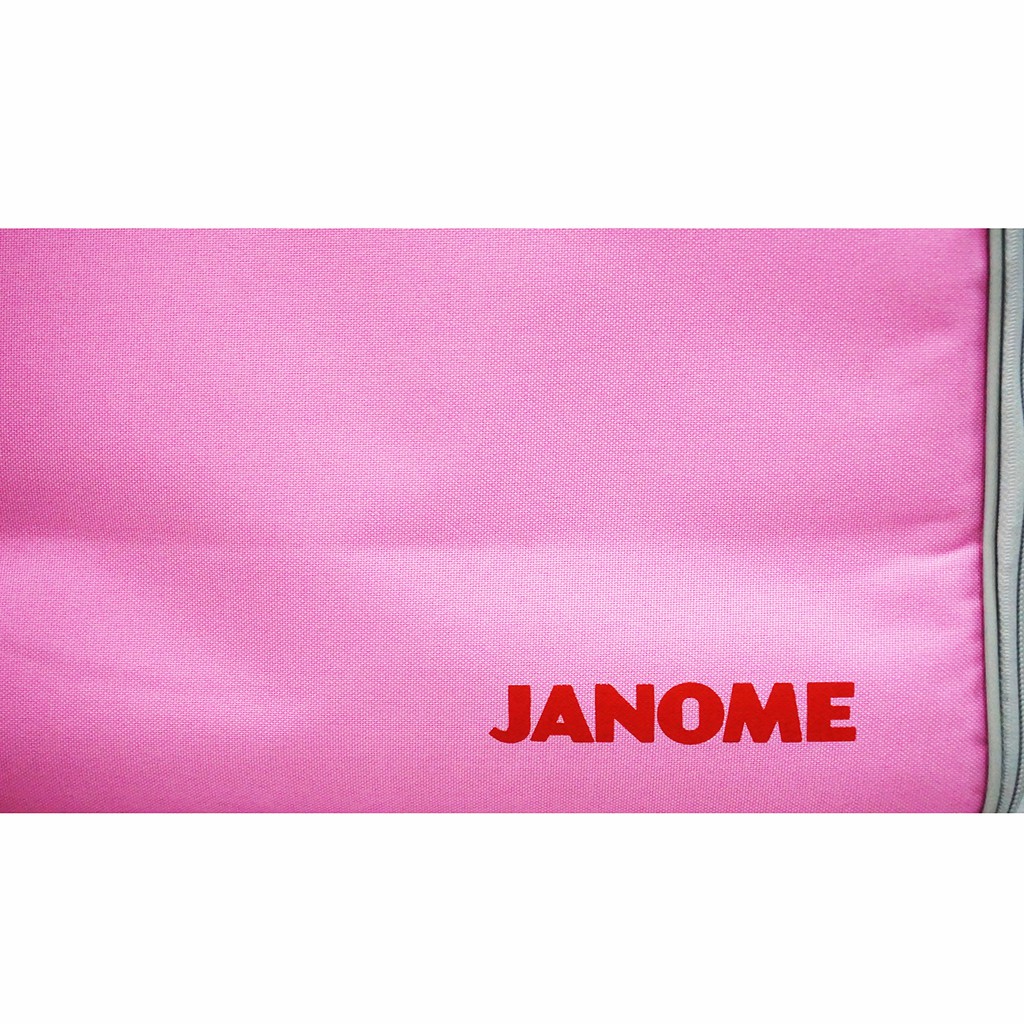 tas mesin jahit janome/carry case sewing machine janome - pink