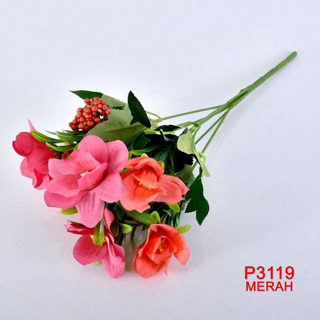 HMPU /COD(1 KG BISA 37 PCS) BUNGA BUKET BUNGA ARTIFICIAL BUNGA DEKORASI RUMAH / PESTA P3119-5