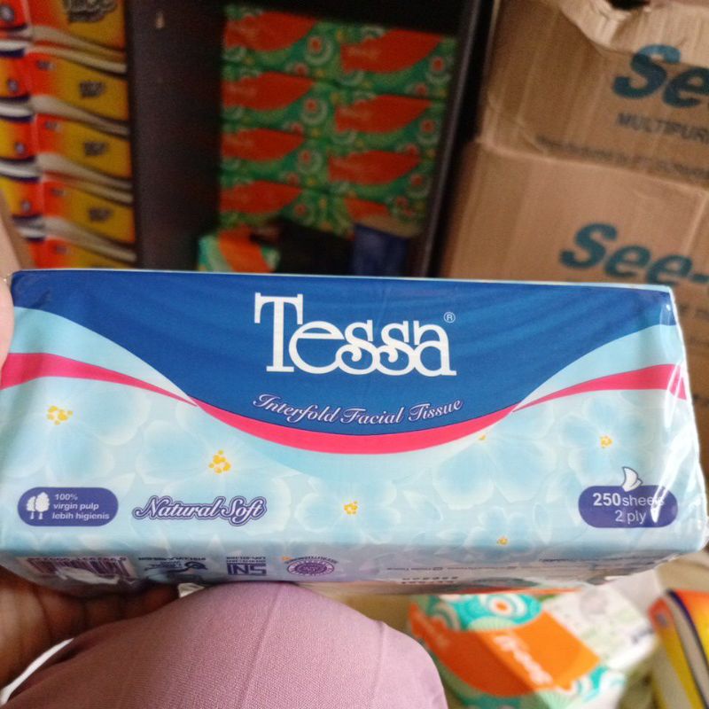 NICE Facial Tissue 180 Sheets 2 Ply ORIGINAL / Tisu Wajah Tisu Nice SERAT TEBAL-tessa 250 sheet
