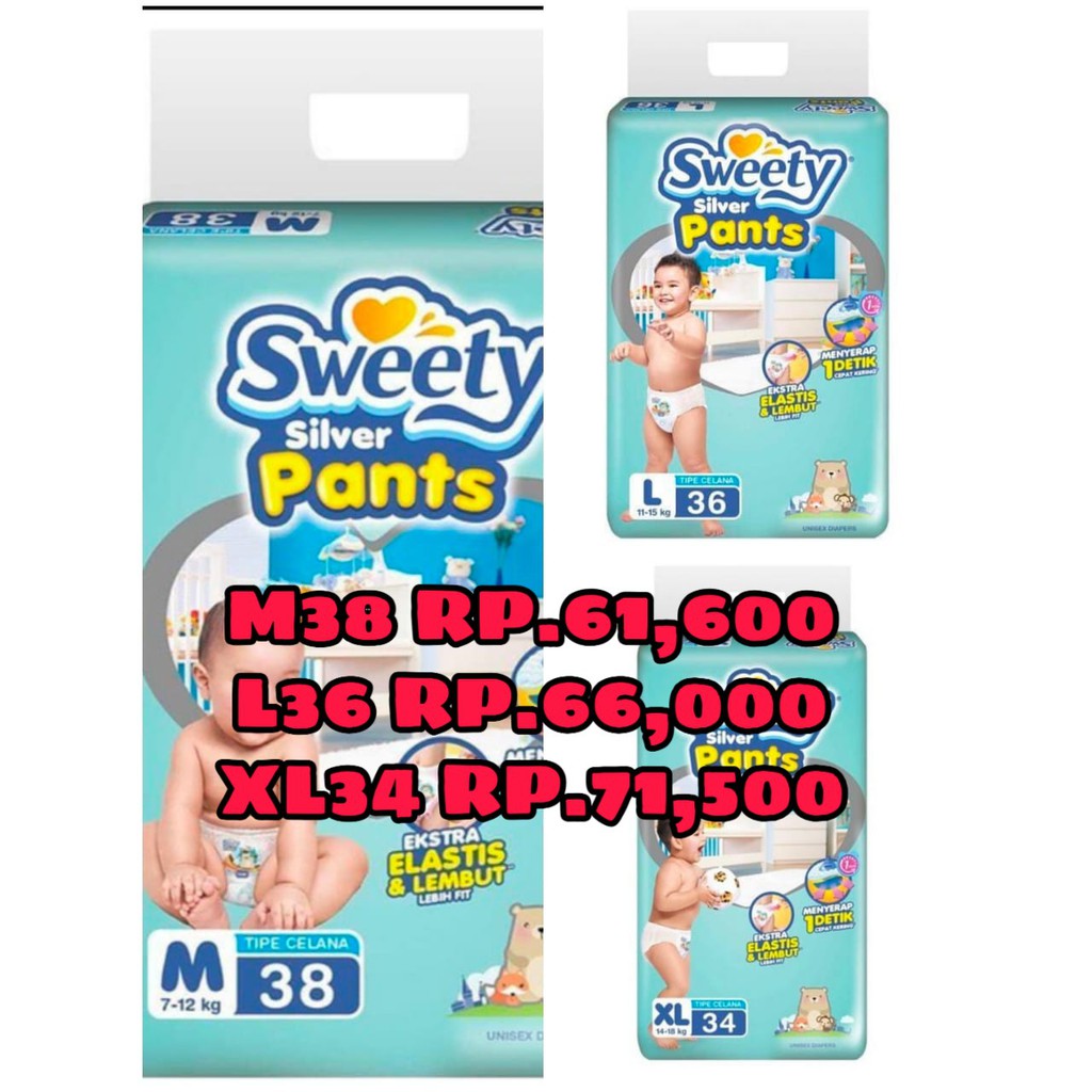Sweety Silver pants M38 L36 Xl34