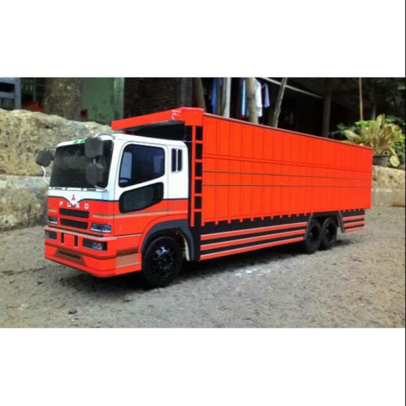 Miniatur truk mainan truk Fuso mainan anak truck FUSO super great