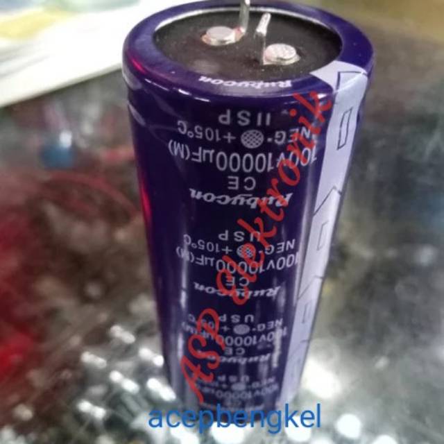 ELCO 10000uf 100v RUBYCON ORIGINAL ELKO CAPASITOR KAPASITOR CAPACITOR 10000uf 100volt 100 v volt ORI