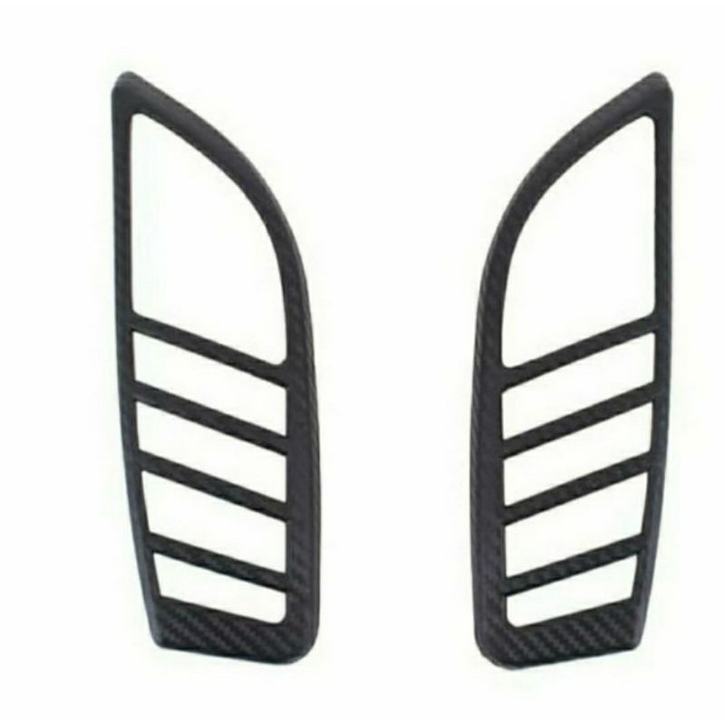 garnis / list lampu belakang mobil daihatsu ayla model hitam carbon