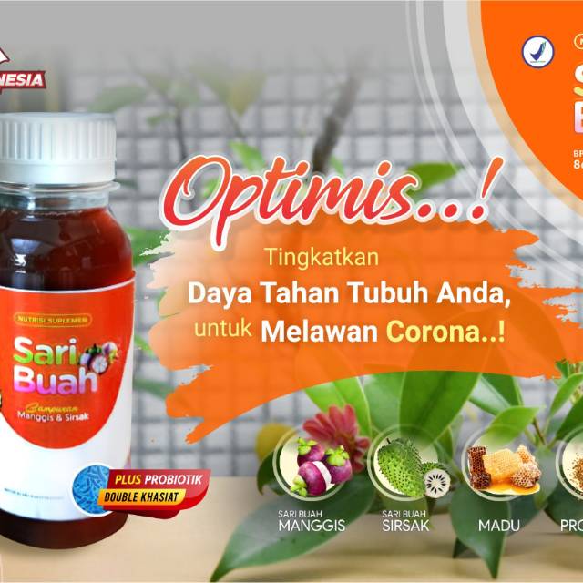 

Sari buah herbal anti corona madu propolis