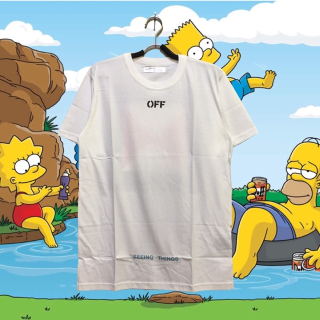 KAOS TSHIRT OFF WHITE LIKE ORIGINAL