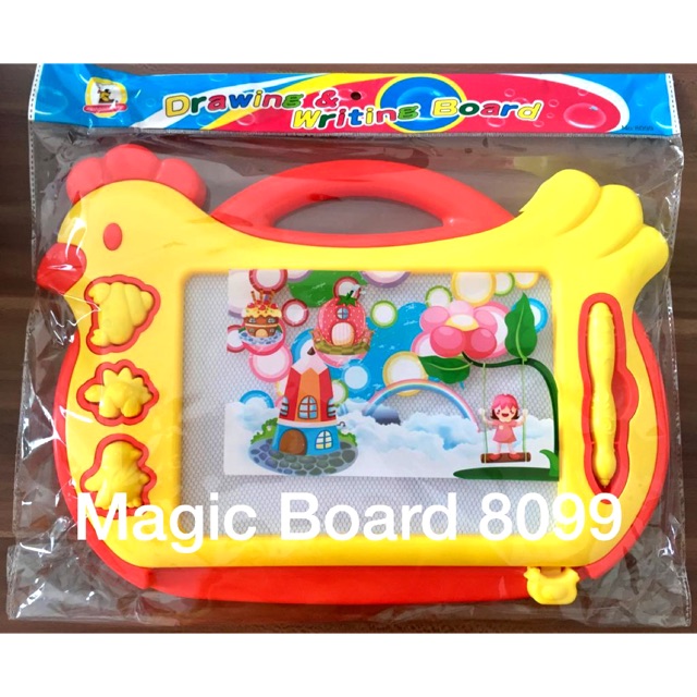 

Magic board, papan tulis bentuk, papan+mainan, drawing & writing board ayam 8099