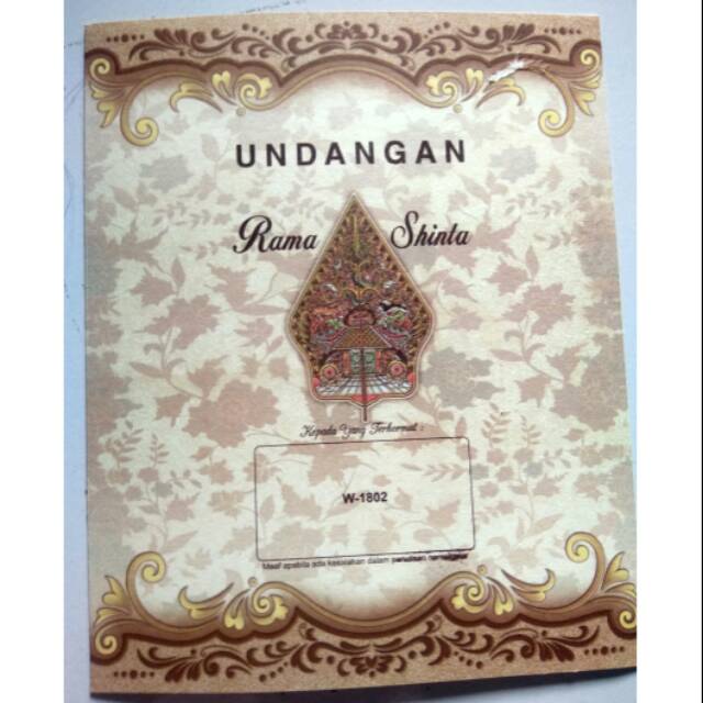 Undangan nikah Erba w-1802