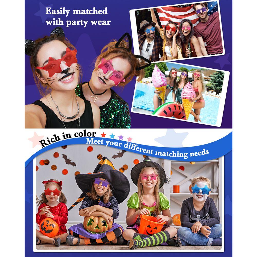 Lily Rimless Sunglasses Kacamata Halloween Unik Pentagram Sun Glasses