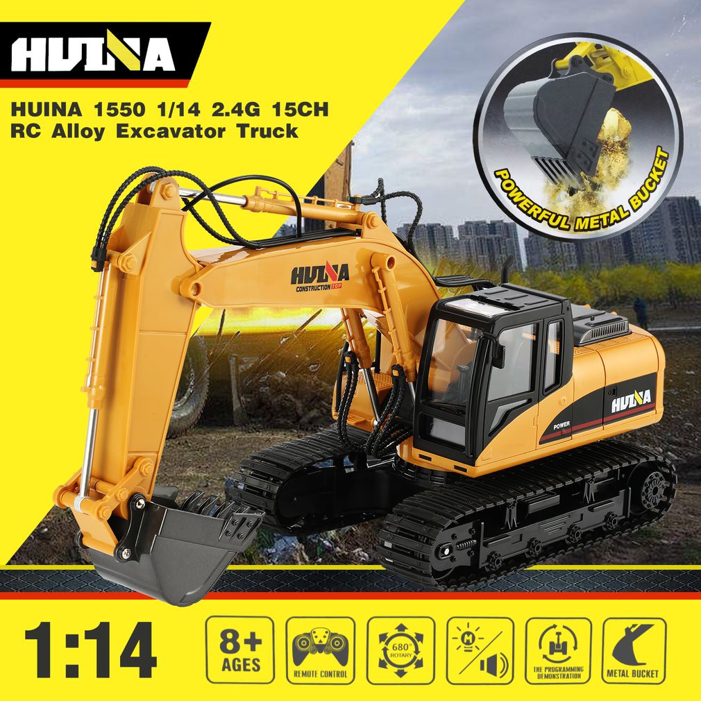 HUINA 1550 1: 14 2.4GHz 15CH RC Mobil 