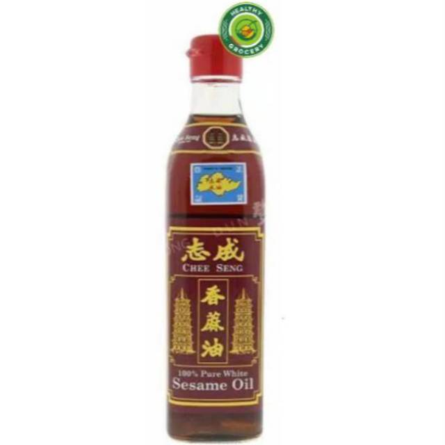 

Chee Seng White Sesame Oil 375 ml / Cheeseng Sesame Oil / Minyak Wijen Pagoda