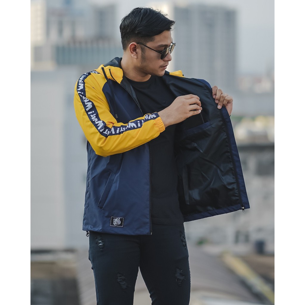 INST JAKET PARASUT PRIA WNIDBREAKER RAGLAN