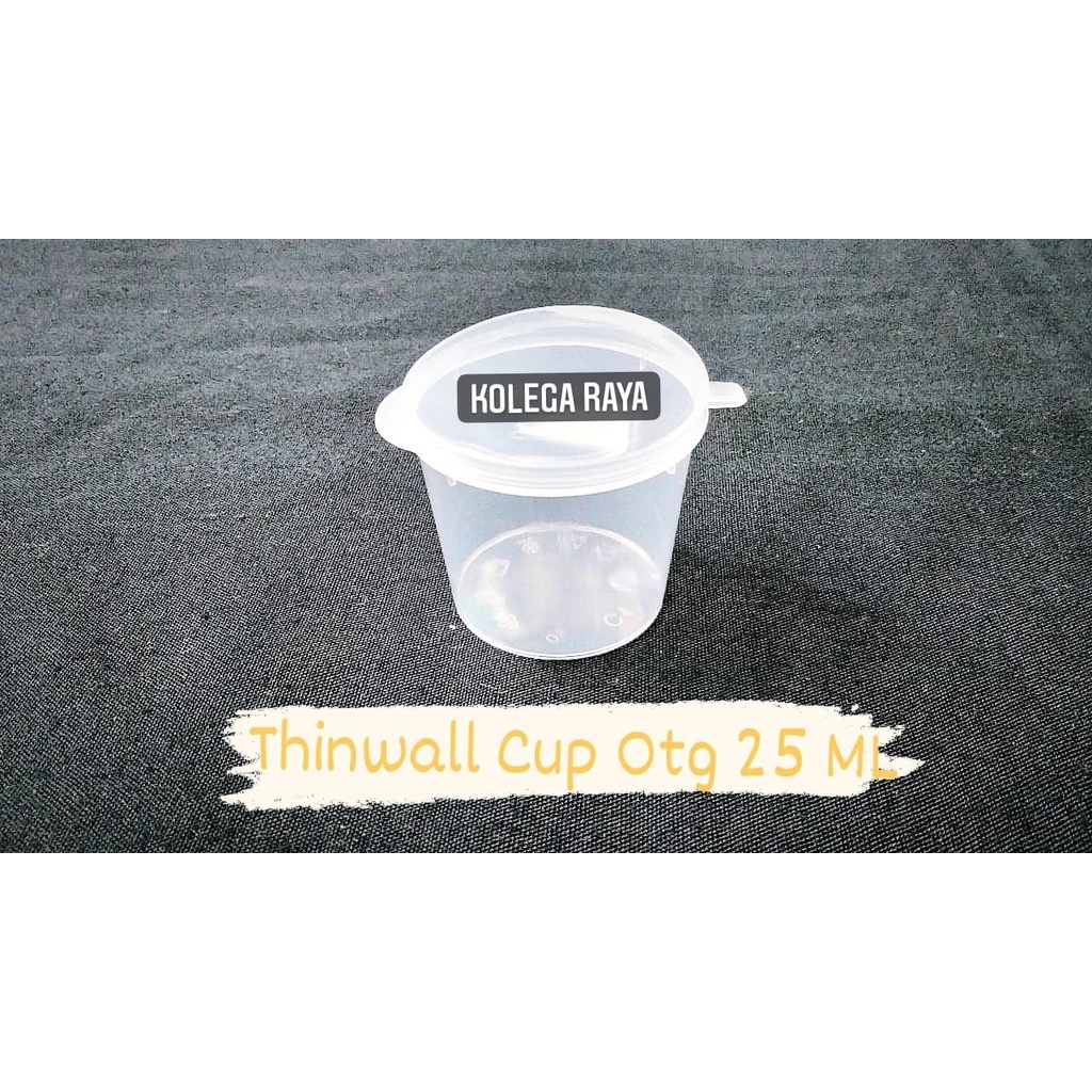 Tempat Cup Saus Klip Plastik  OTG 25ml    Isi 50PCS