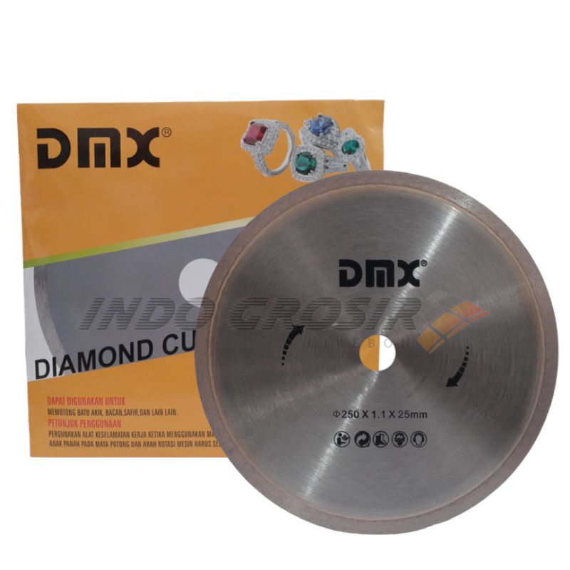 DMX Pisau Potong 10&quot; Batu Akik Diamond Cutting Wheel 10 inch 250mm Stone Tipis 1mm