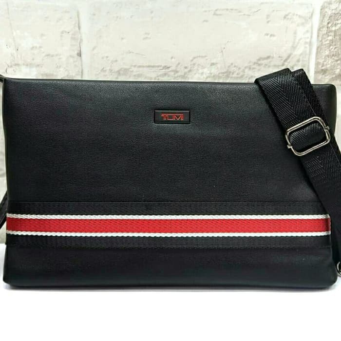Handbag clutch multifungsi Tumi stripe unisex -