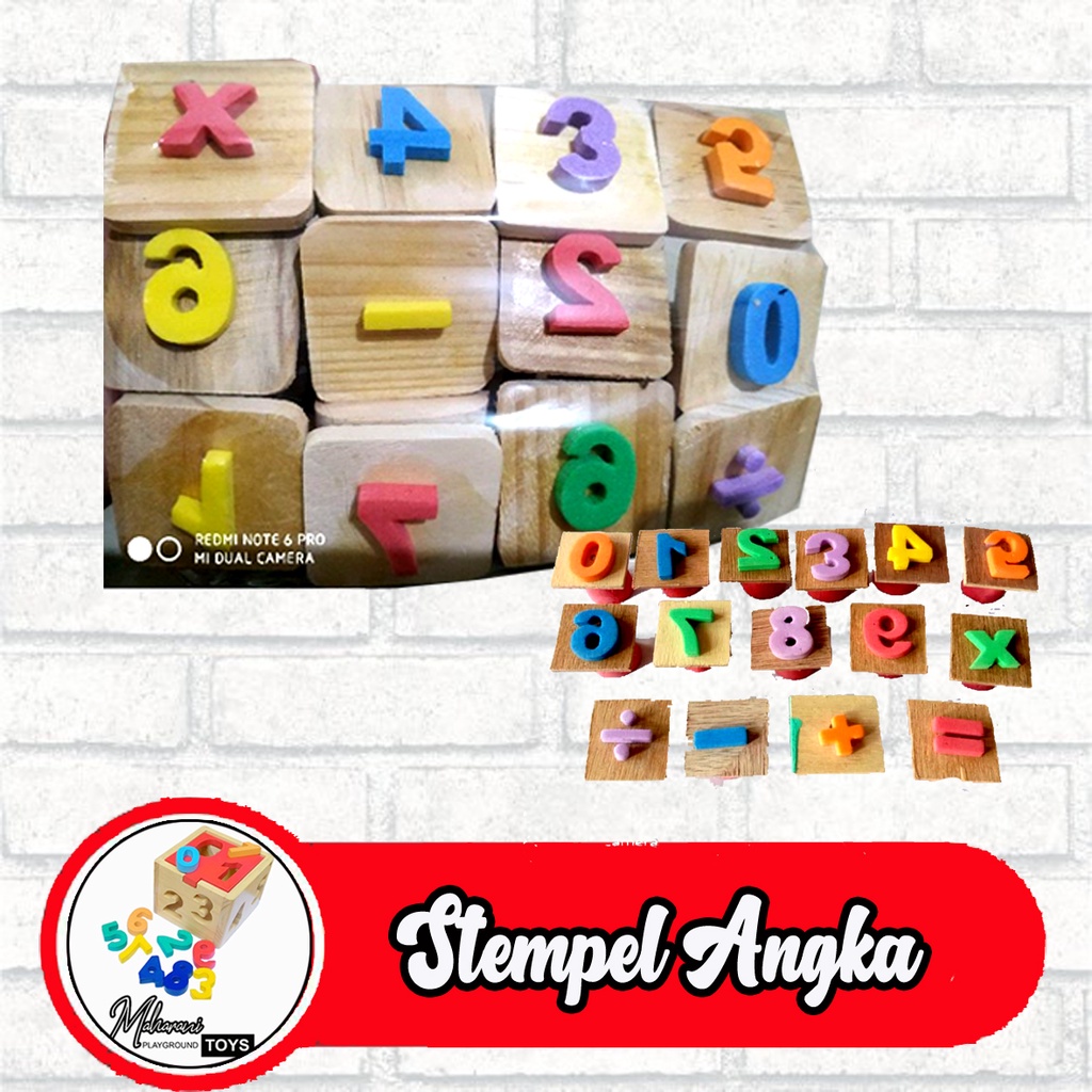 

Mainan edukasi Stempel angka