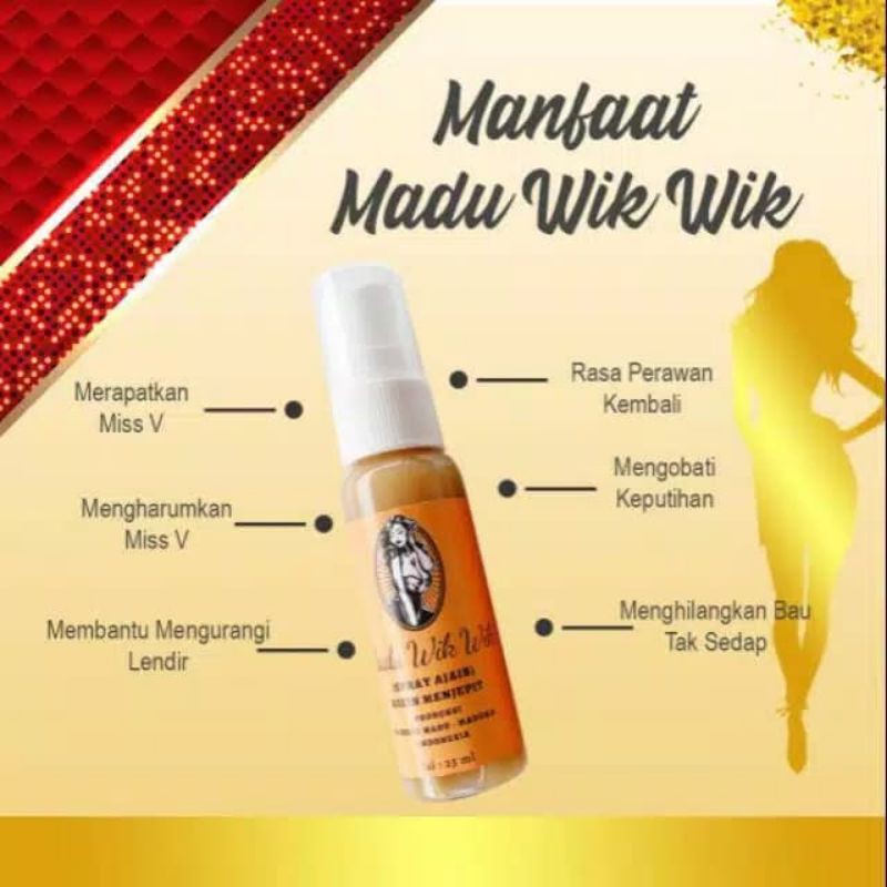 madu WikWik Spray herbal Ajaib kusus Wanita Ramuan Madura Bikin menjepit 100% ORIGINAL