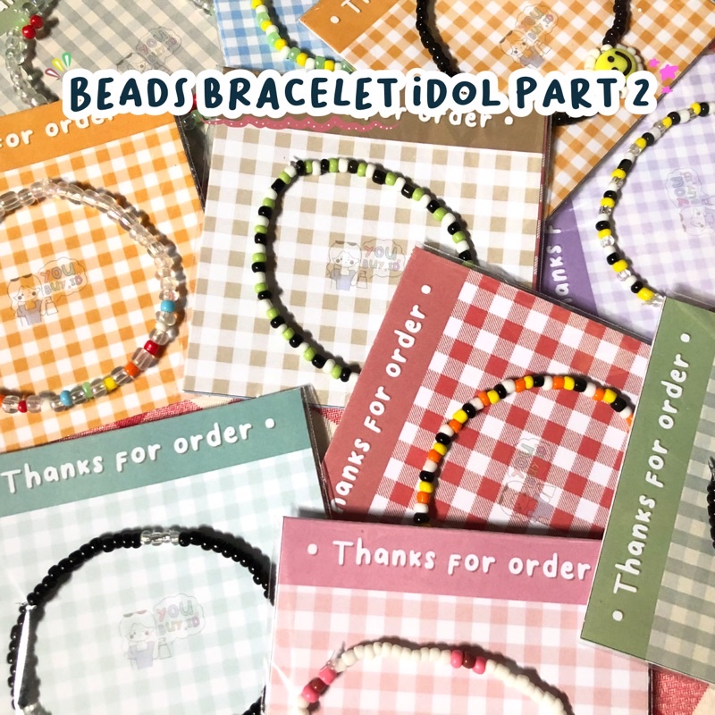 [PART 2] BEADS BRACELET IDOL K-POP | GELANG MANIK MANIK ALA IDOL KPOP | GELANG BEADS IDOL KPOP | GEL