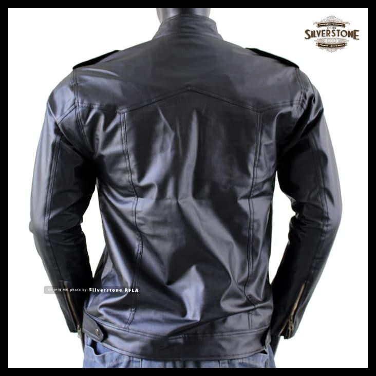 Mge2 Jaket Kulit Vino G. Bastian - Hitam, L S4Ng