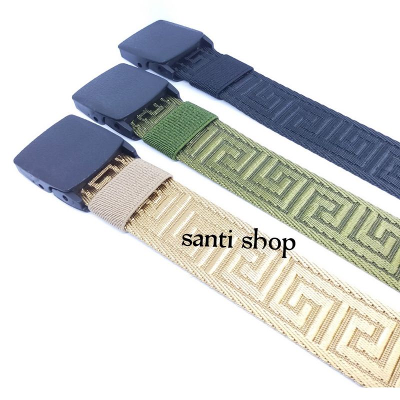 IKAT PINGGANG PRIA CANVAS KAIN NYLON MEN BELT CANVAS ANTI METAL DETECTOR