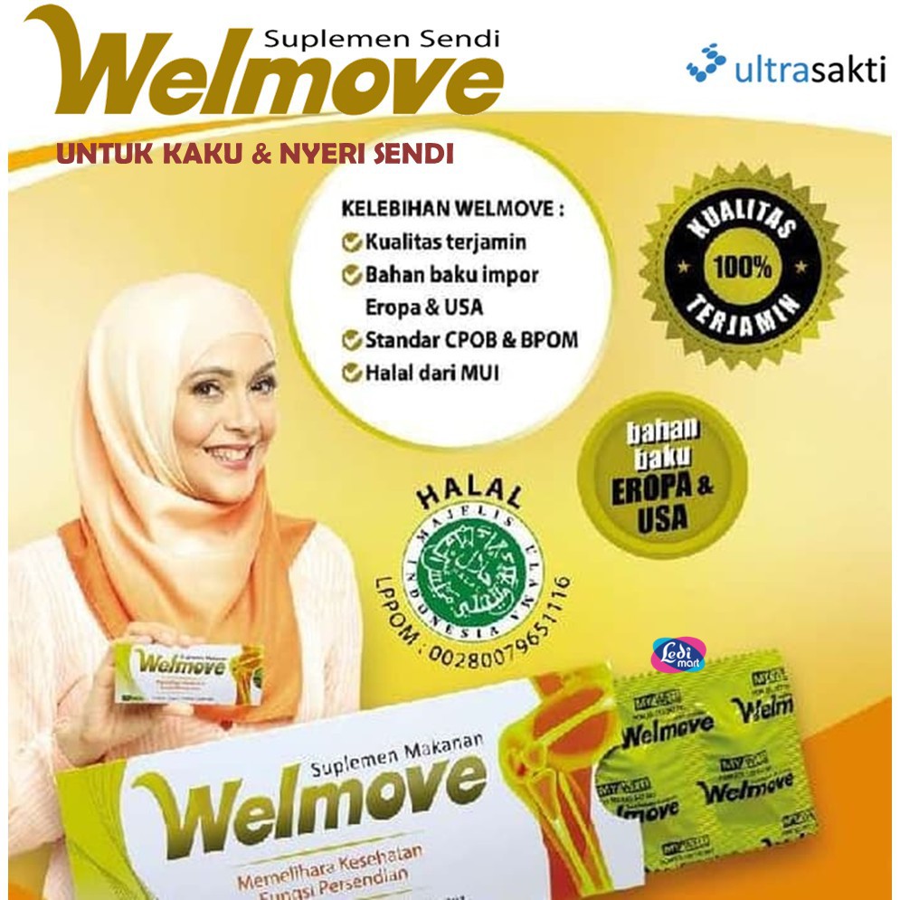 ORIGINAL Welmove Suplemen Sendi BPOM / Welmove ULTRA / Welmove Suplemen Makanan / LEDI MART