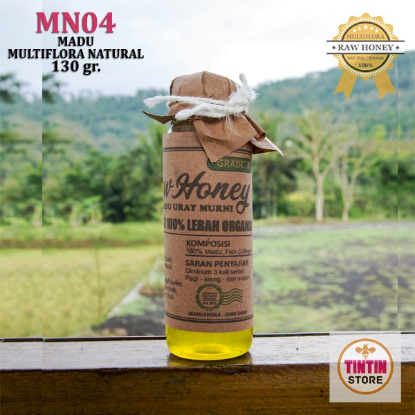 

Madu Murni Asli 100% Pure Raw Honey Madu Uray Multi Natural Lebah Nyiruan Netto 130 gram | COD