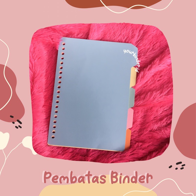 

Pembatas Binder Kertas - Pastel 20ring/26ring kertas A5 dan B5