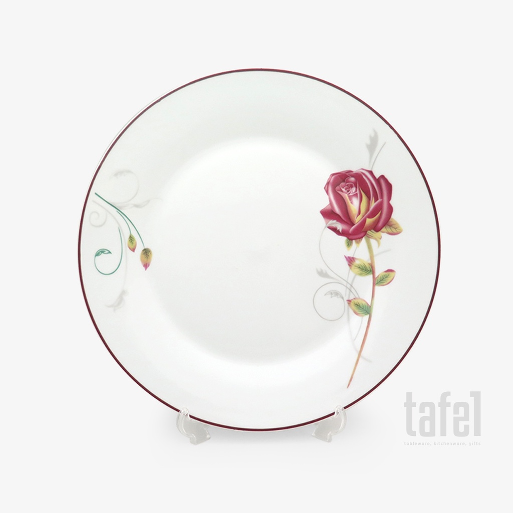 Piring Keramik Rosewood Ceper 15cm Isi 6-3