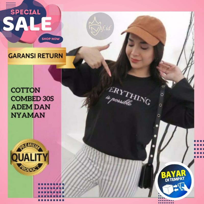 Kaos Santri Putri Keren Baju Wanita Muslim Lengan Panjang Terbaru Kaus Oblong Atasan Ootd Remaja Abg