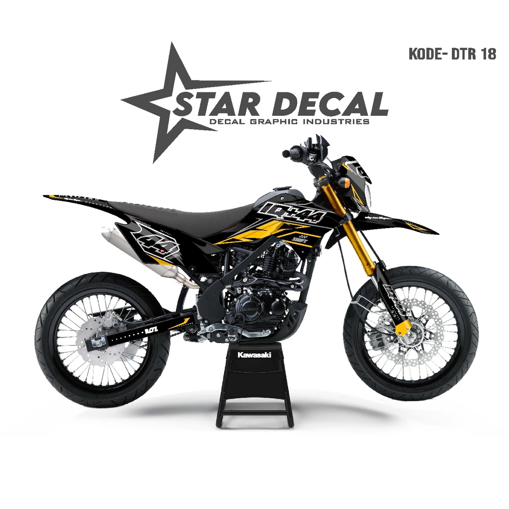 STAR DECAL | Decal DTRACKER full body | kuning Motif Simple Elegan