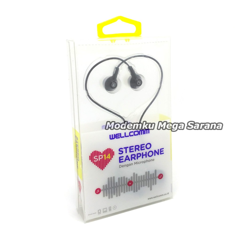 Wellcomm Earphone Handsfree SP14 Stereo