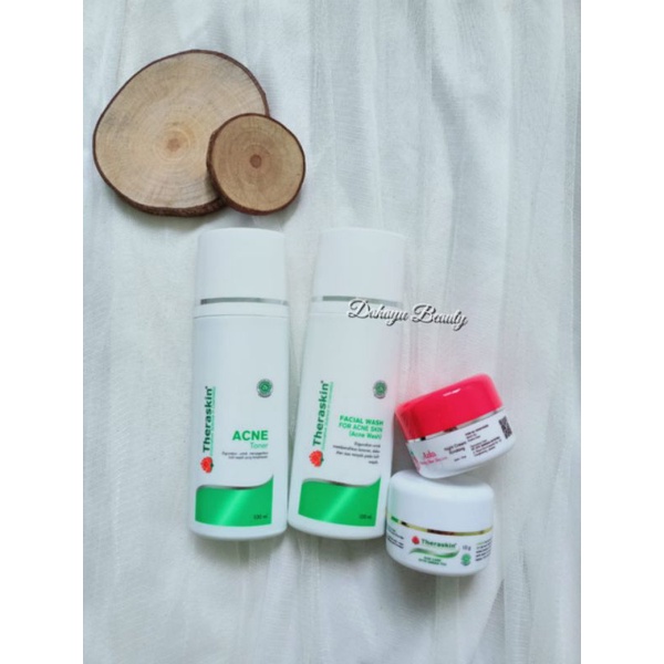 THERAZKA PAKET ACNE WHITE GLOW GREENTEA