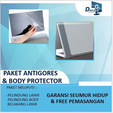 

Limited Promo Paket Anti Gores Layar Laptop & Body Protector
