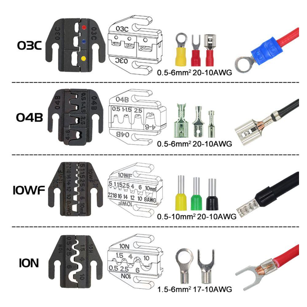 Solighter Ferrule Crimp Sets Multifungsi YF-03C Konektor Alat Tukang Listrik Insert Spring Ferrule Crimper Plier Alat Crimper Kawat