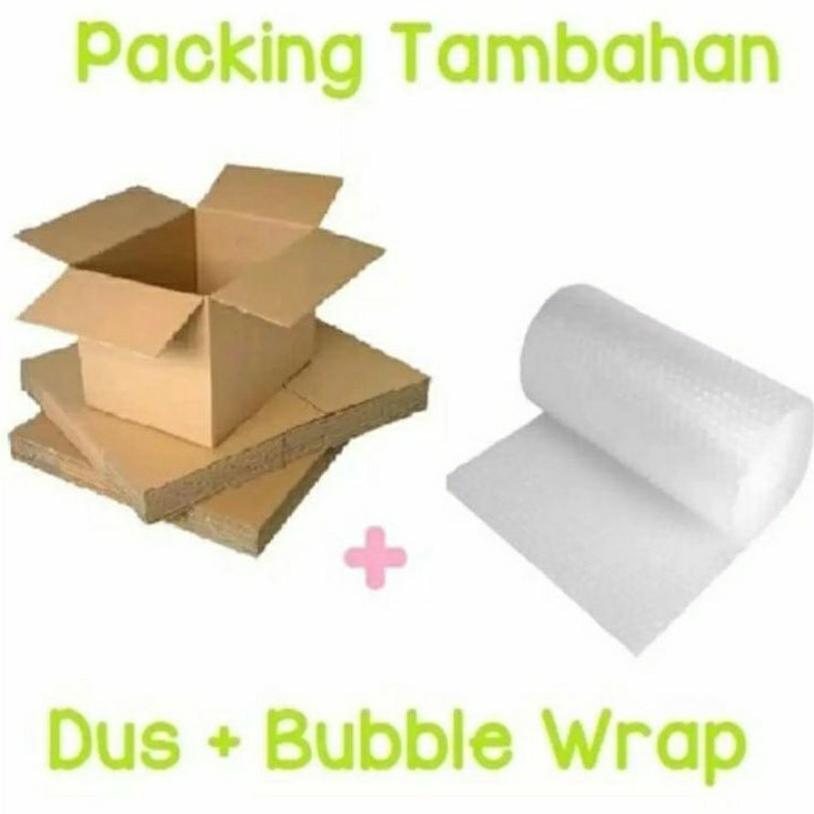 

Tambahan Packingan DUS + BUBLE WRAP Untuk menjaga biar aman