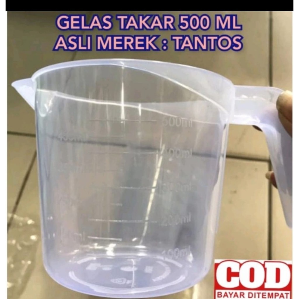 gelas ukur/ takar 500ml TANTOS